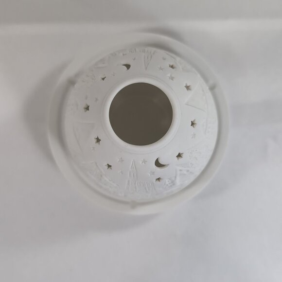 Starlight Hellmann-Versand Bisque Lithopane White Christmas 2010 Candle Holder - Picture 9 of 14